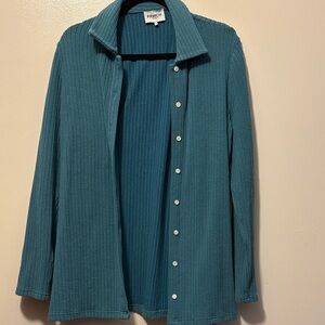 Teal Button-Up Shirt by French Dressing
